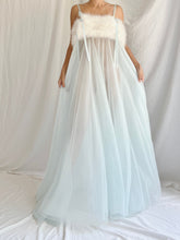 1960s Feather Bodice Slip Dress - M
