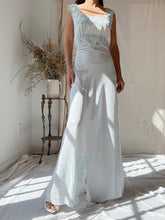 1930s Rayon Pale Blue Slip Dress - XS/S
