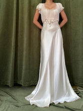 1930s Silk Chiffon/Charmeuse Gown - S