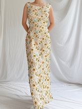 1960s Beaded Brocade Column Gown - M
