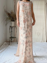 1960s Hand Beaded Tulle Dress - S/M