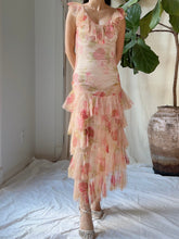 1930s Pink Sheer Tulle Gown - XS