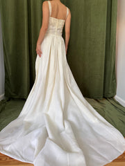 1950s Silk Organza Embroidered 2-Piece Set - XS