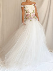00 Juan Carlos Pinera Tulle Bustier Gown - XXS/00