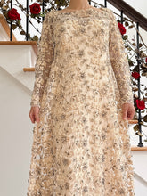 1960s Embroidered Gown - M
