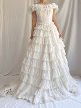 1950s Organdy Tiered Dress - XS