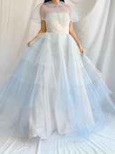 1950s Blue Layered Tulle Dress - XS