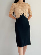 1930s Lace and Rayon Dress - XS