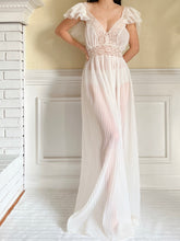 1950s Pleated Nylon Slip Dress - M