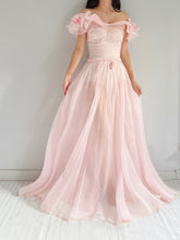 1930s Pink Organdy Dress - XXS