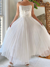 1950s Pleated Nylon Dress - XS
