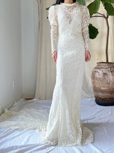 1930s Lace Long Sleeve Gown - XXS
