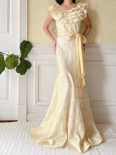 1930s Satin Ombre Gown - S