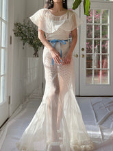 1930s Organdy Cutout Dress - S