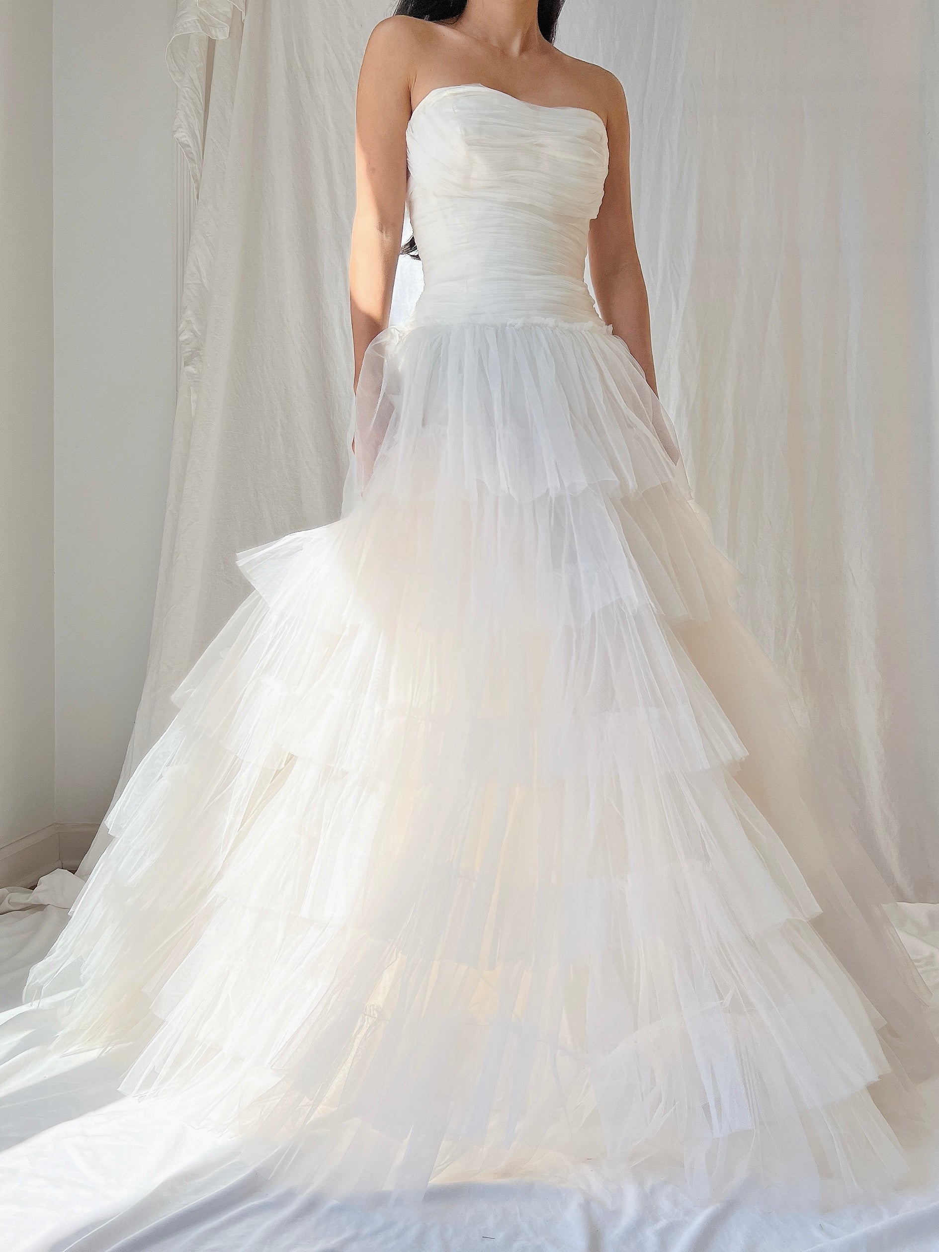 1950s Dress Tulle Dress - XXS