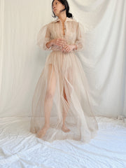 1940s Tulle Dressing Gown - XS