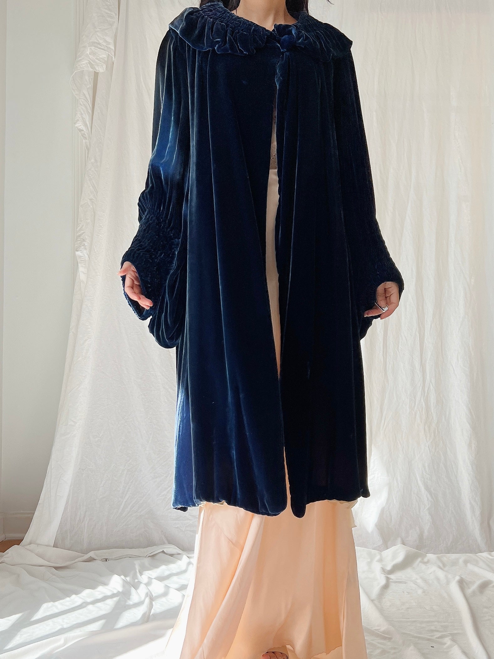 1920s Silk Velvet Coat - S/M