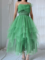 1950s Handkerchief Tulle Dress - XS