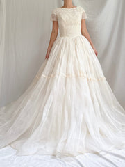 1950s Organdy Dress - XS