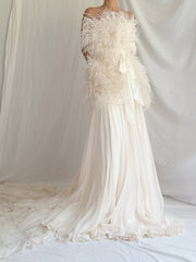 00 Feather and Silk Set - S/4