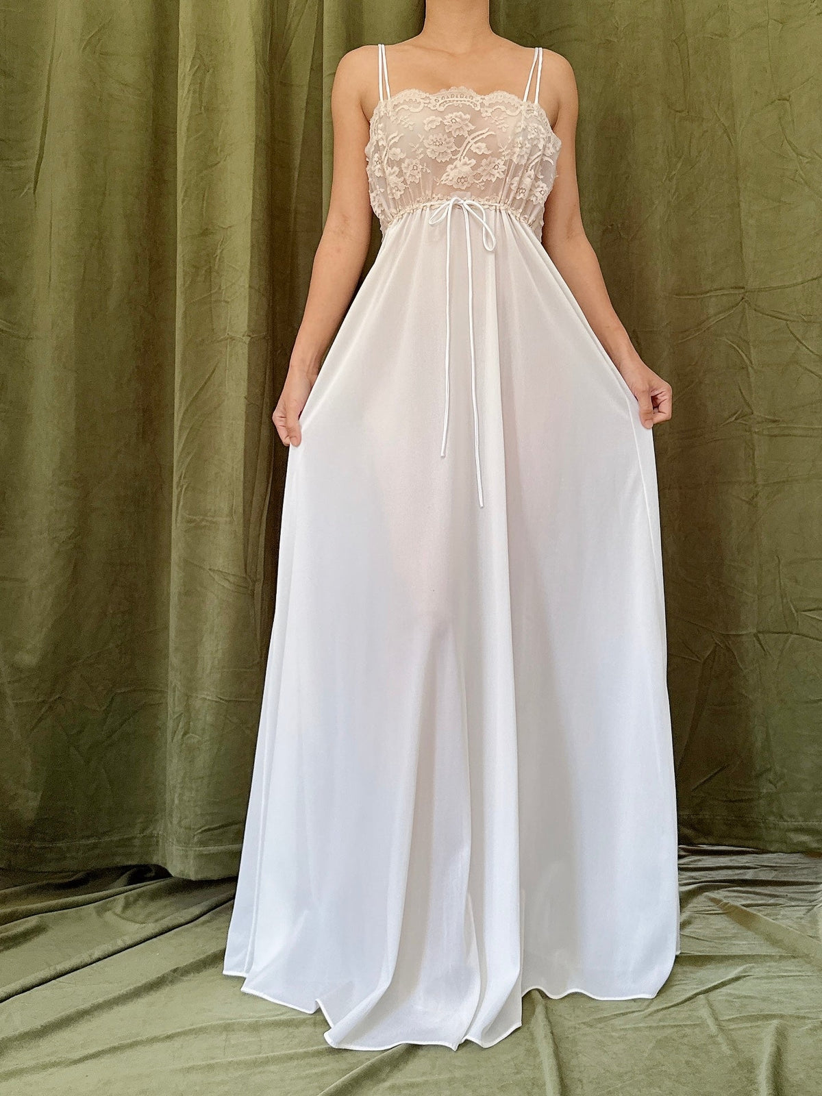1960s Empire Bodice Slip Dress - S-M