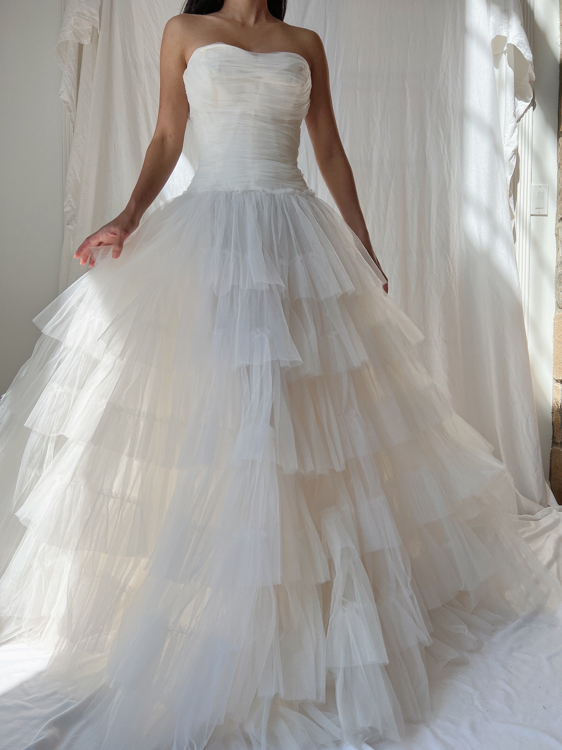 1950s Dress Tulle Dress - XXS
