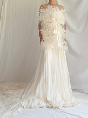 00 Feather and Silk Set - S/4