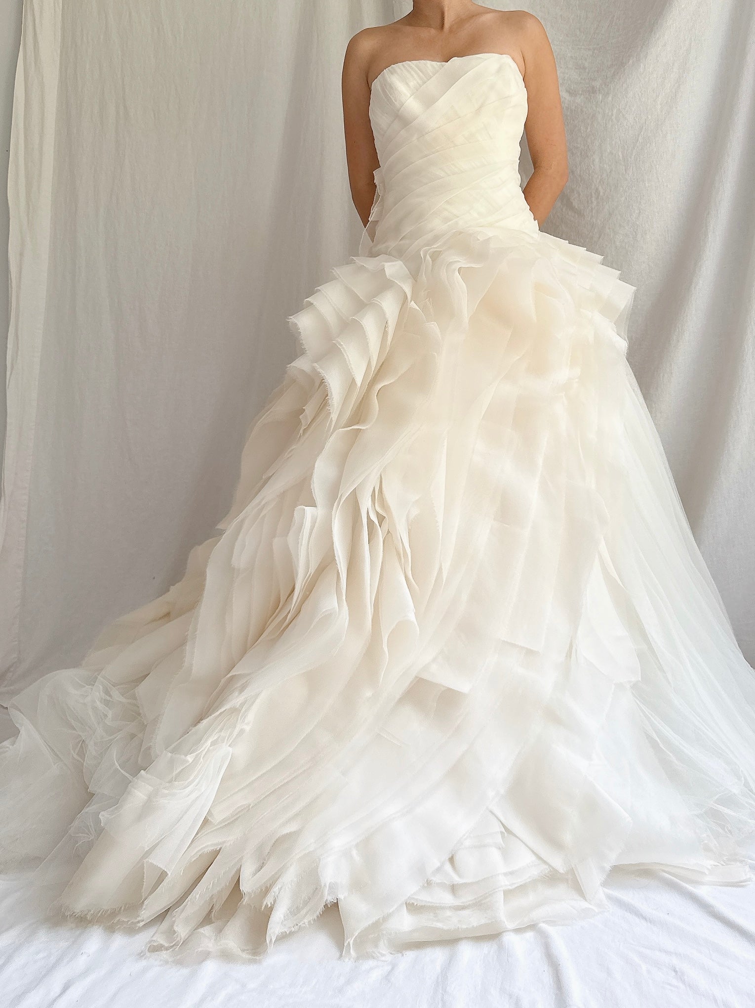 00 Vera Wang Luxe Silk Organza Gown - S/4