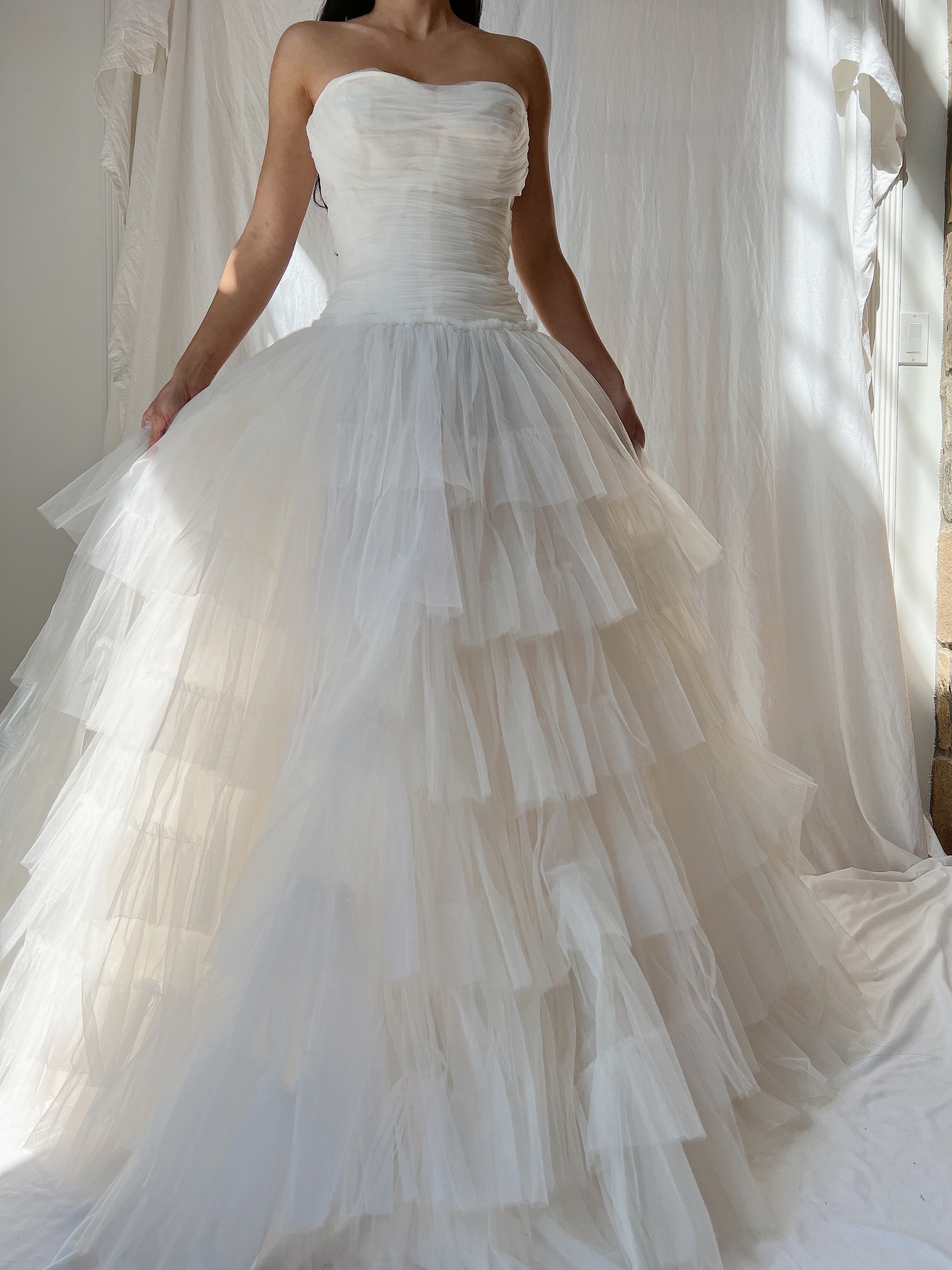 1950s Dress Tulle Dress - XXS