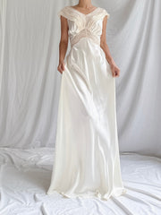 1930s Satin Slip Dress - S