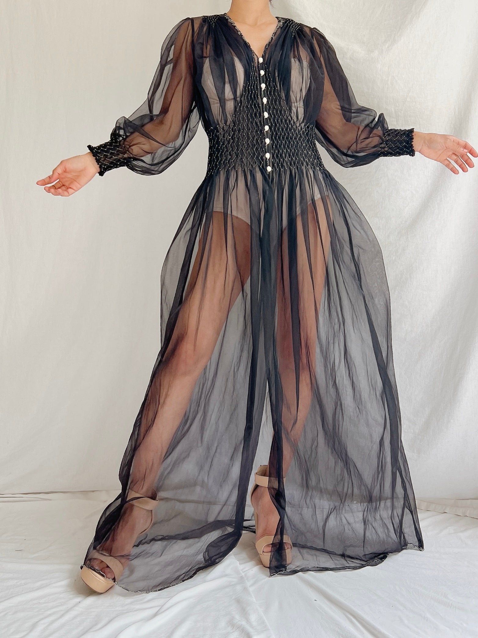 1930s Nylon Duster - S