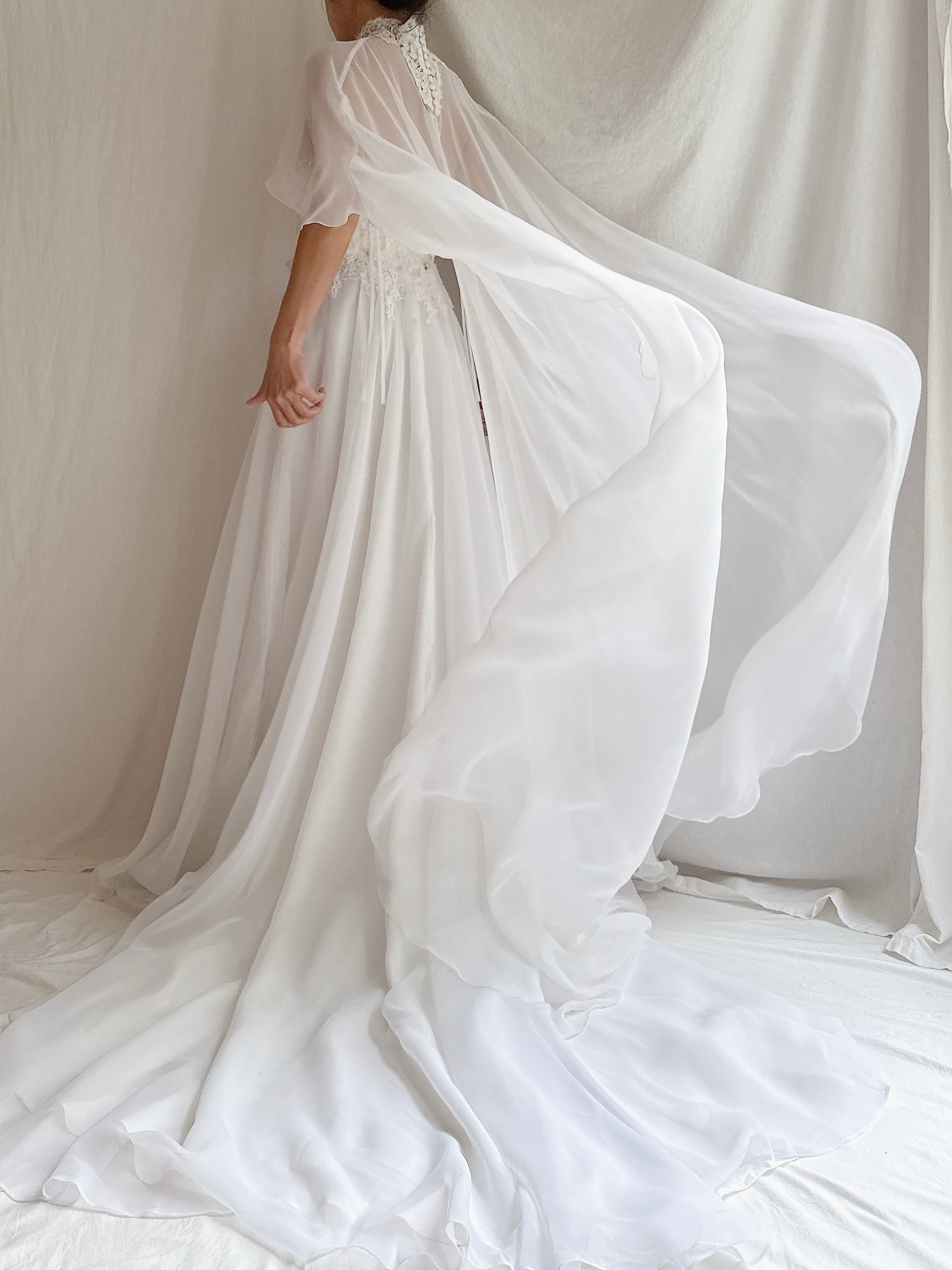 1960s Chiffon Cape Gown - XS/S