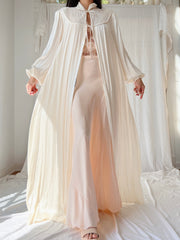 1940s Satin Dressing Gown - M