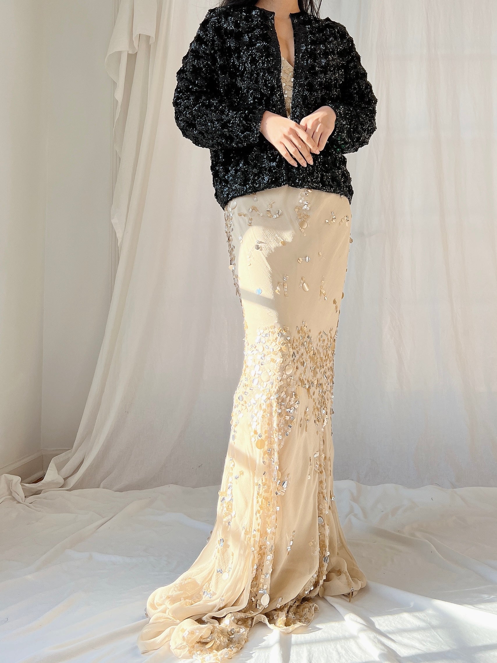 1950s Sequins Cardigan - S/M