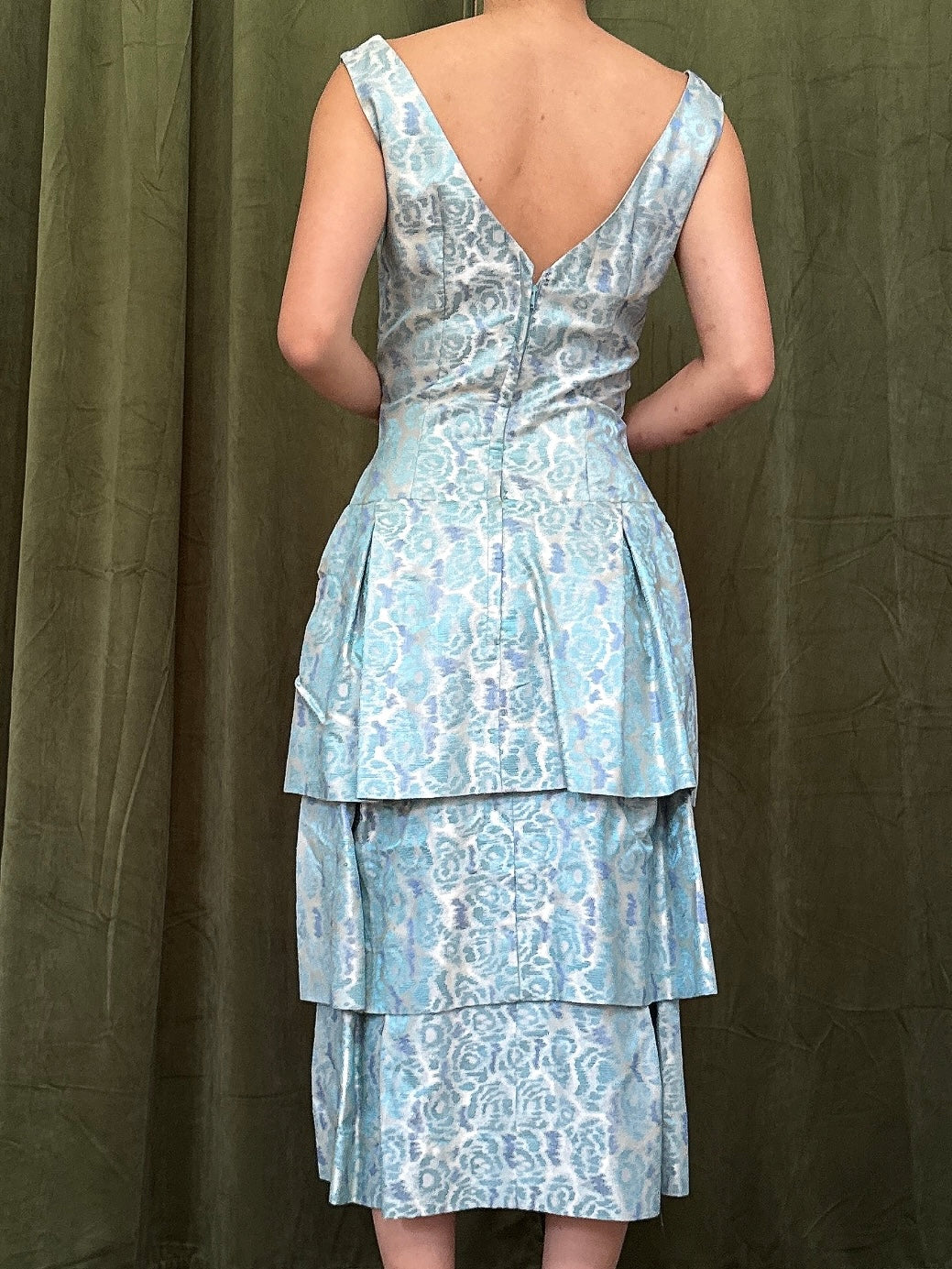 1960 Jacquard Dropped Waist Dress - XS/S