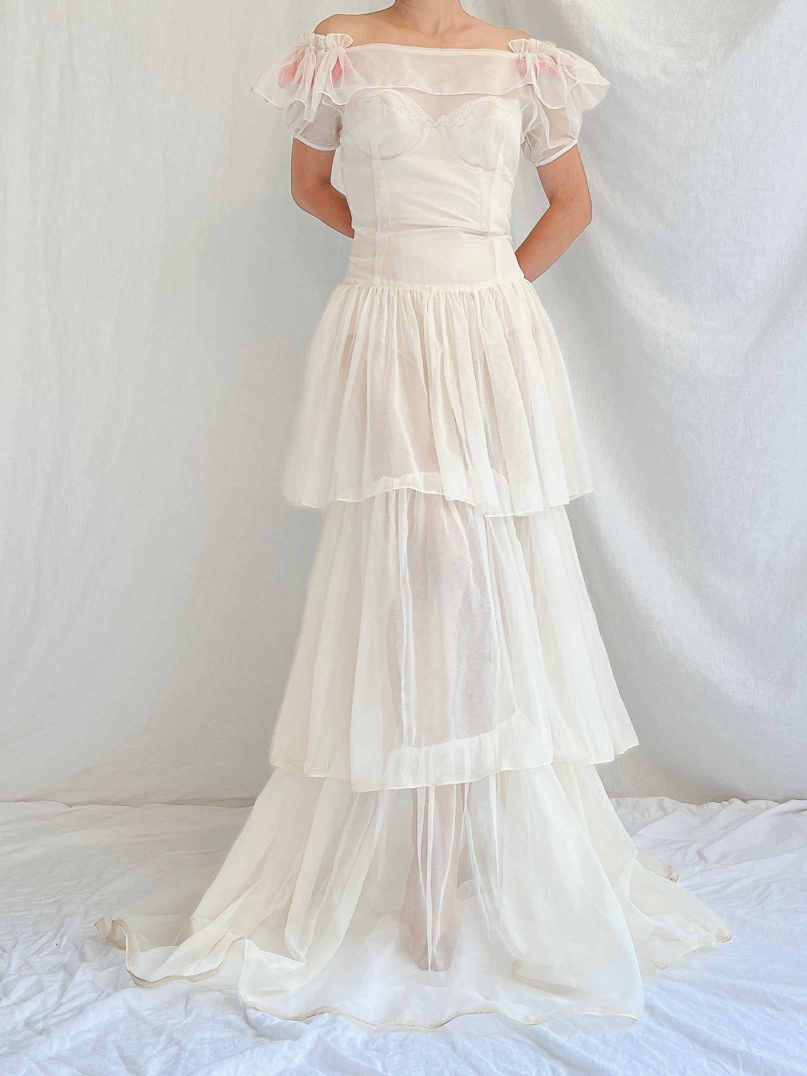 1950s Net Layered Gown - S/M