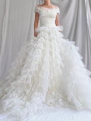 1950s Layered Tulle Gown - XS