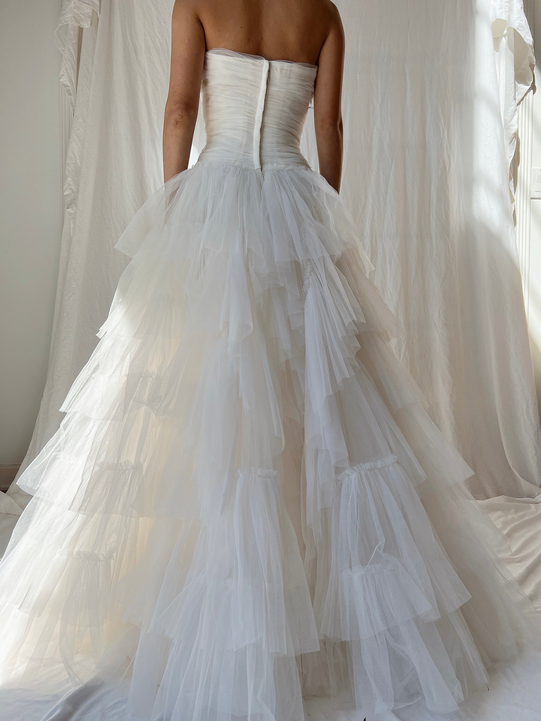 1950s Dress Tulle Dress - XXS