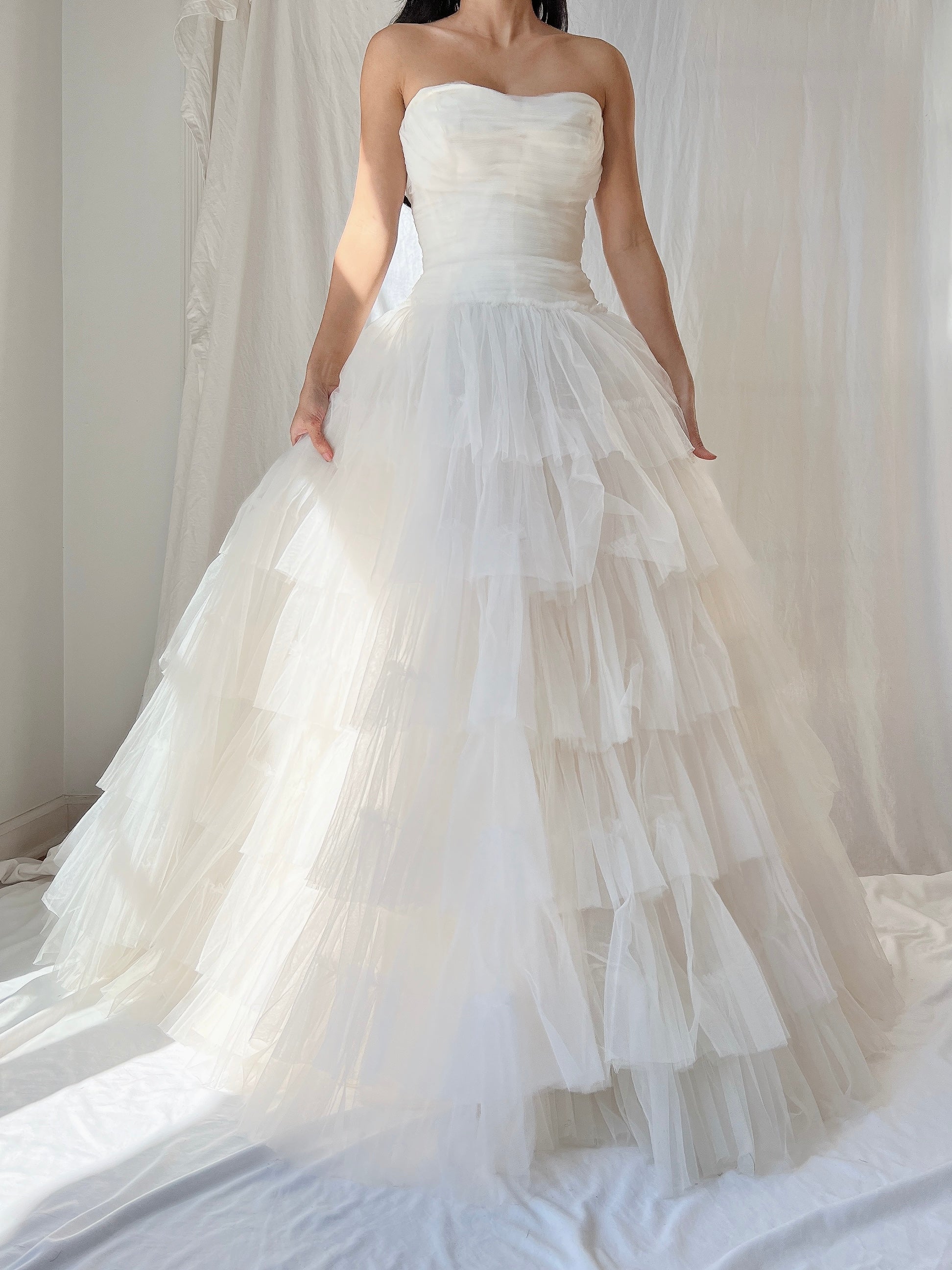 1950s Dress Tulle Dress - XXS