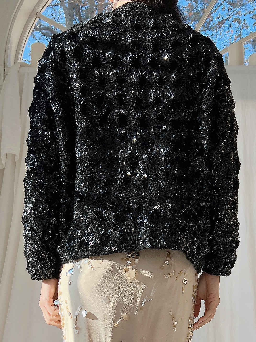 1950s Sequins Cardigan - S/M