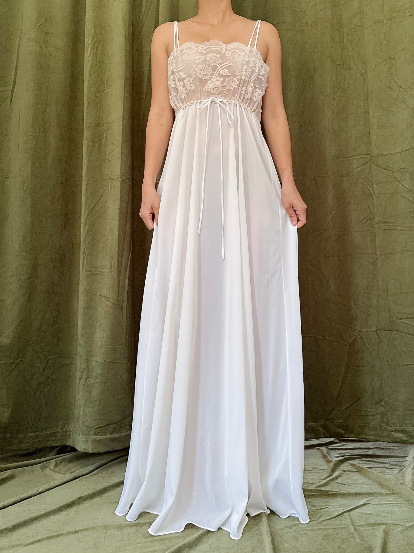 1960s Empire Bodice Slip Dress - S-M