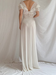1950s Nylon Sheer Slip Dress - S/M