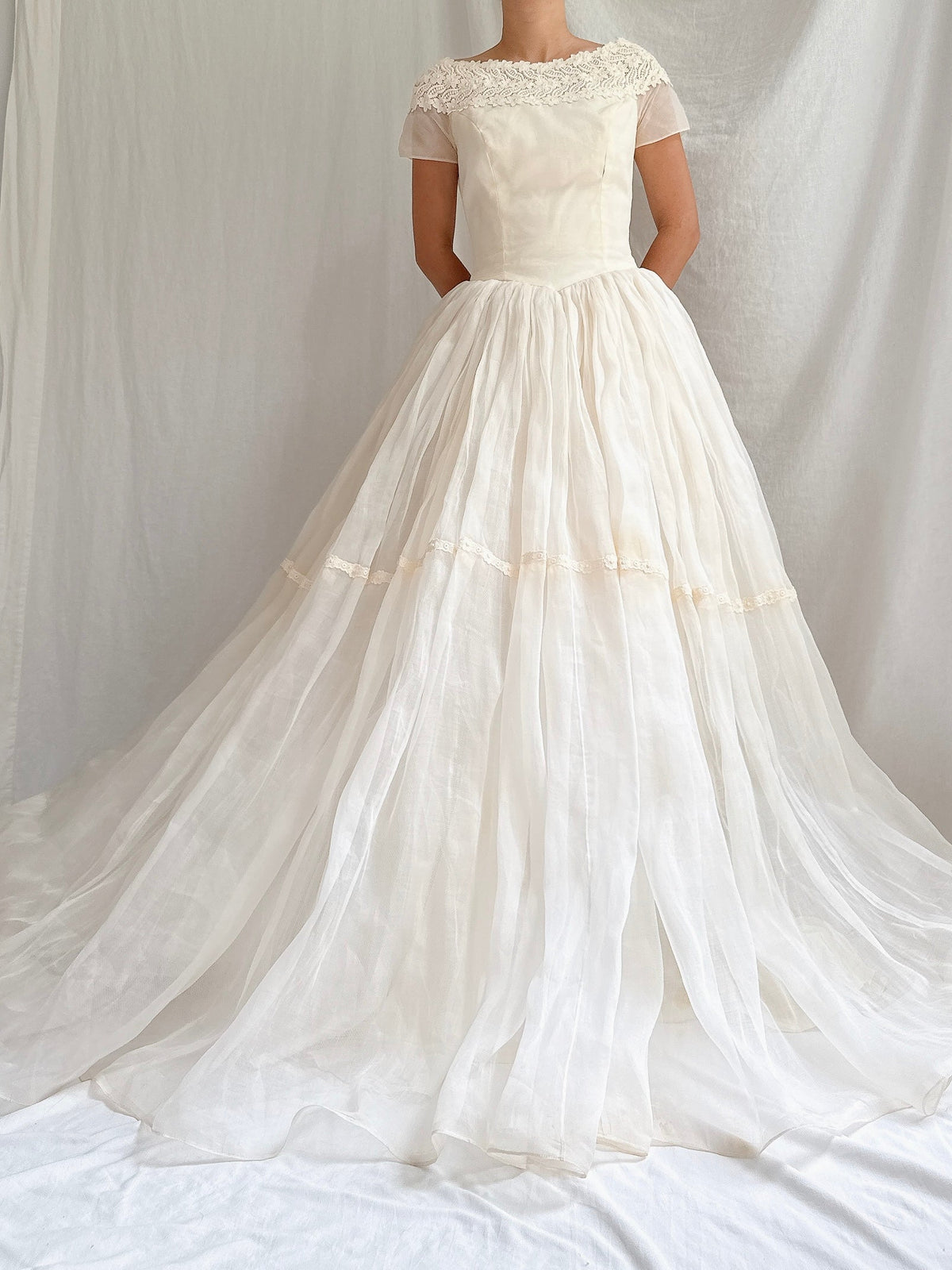 1950s Organdy Dress - XS