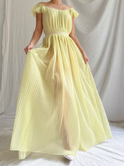 1950s Tricot Nylon Pleated Slip - S