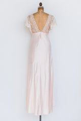 1950s Silk and Satin Gown - S/M