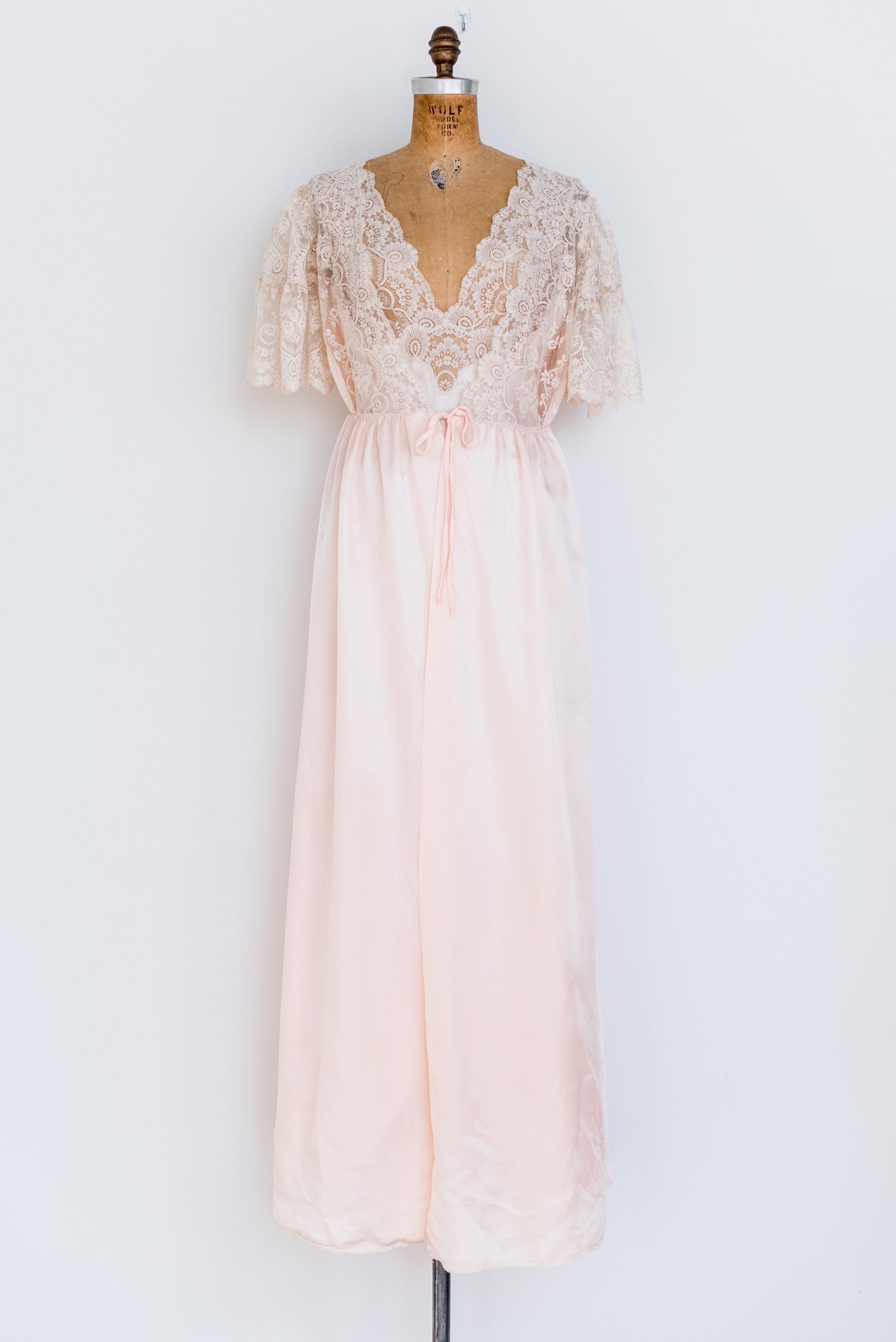 1950s Silk and Satin Gown - S/M