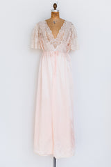 1950s Silk and Satin Gown - S/M