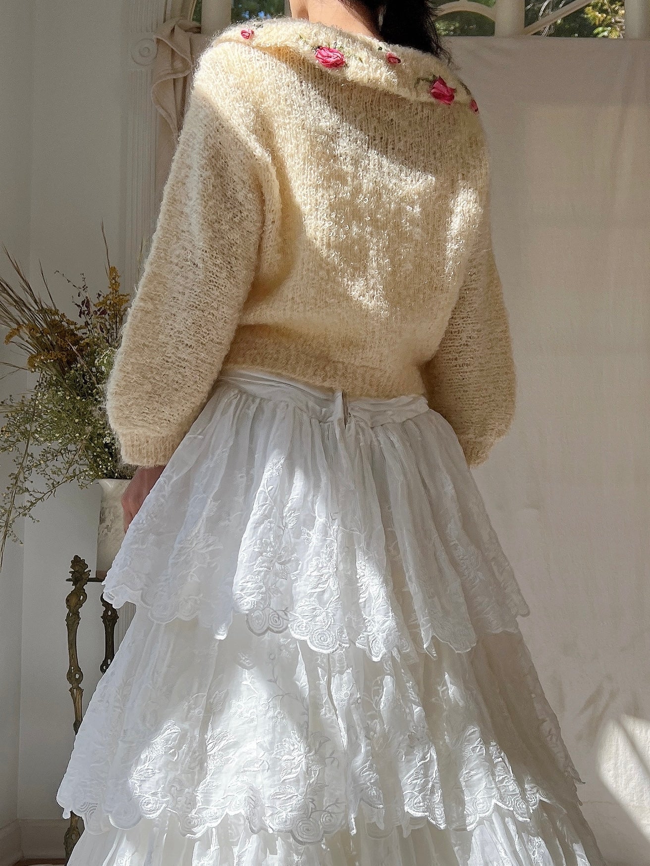 1950s Mohair Rosette Cardigan - S