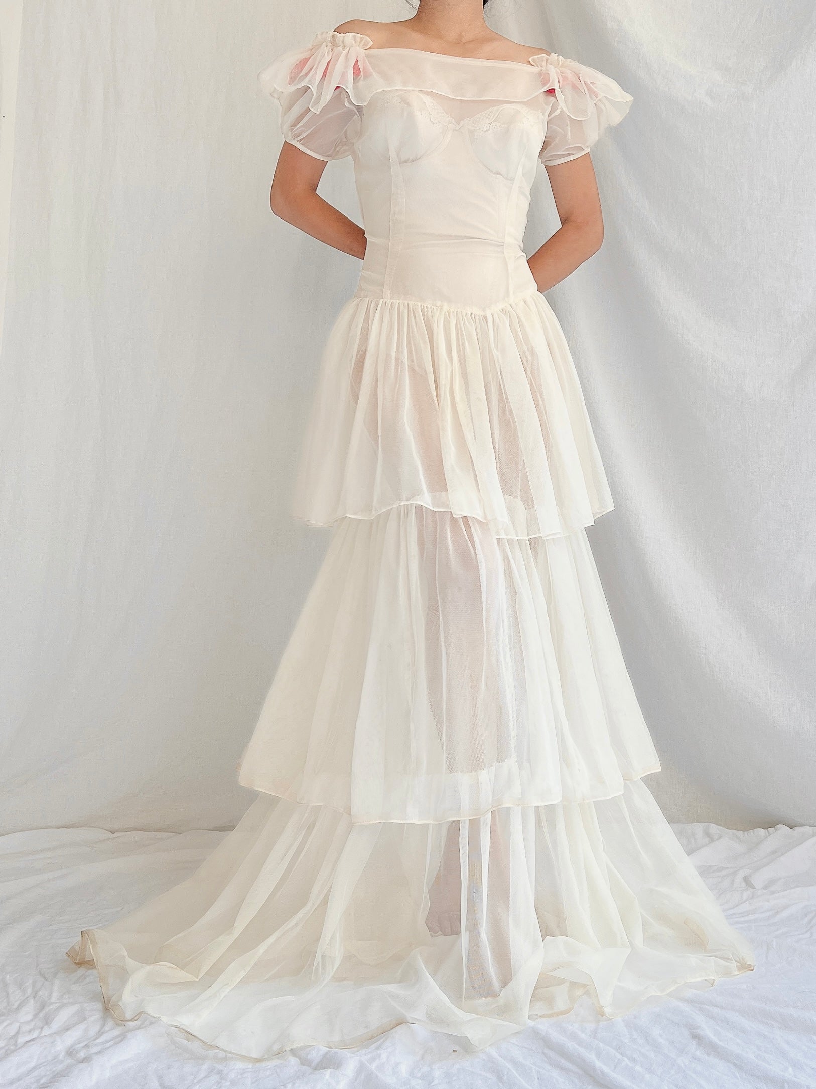 1950s Net Layered Gown - S/M