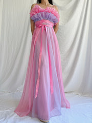 1950s Nylon Petal Bust Dress - S